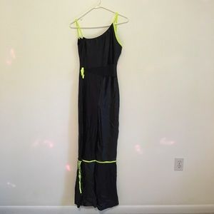 Black and neon One piece dance/skating costume size adult large